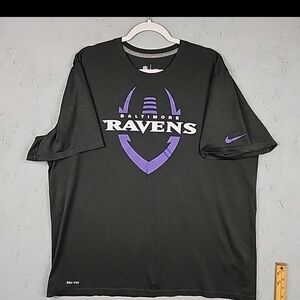 Nike Black and Purple Baltimore Ravens Tee